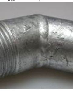 Elbow f/pipe coupling 45° 1" threaded galv